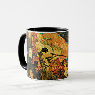 Vintages NC Wyeth Travel Poster in Old Kentucky Tasse