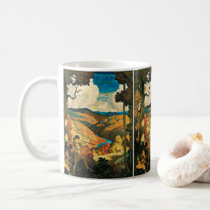 Vintages NC Wyeth Travel Poster in Old Kentucky Tasse