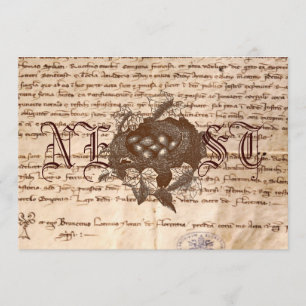 Vintages Nest-italienische Einladung oder