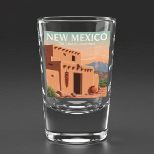 Vintages neues Mexiko Schnapsglas