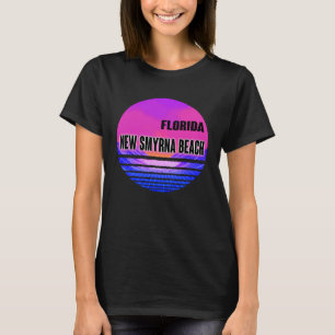 Vintages neues Smyrna Beach Vaporwave Florida T-Shirt