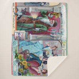 Vintages Neujahrsfest: Liebig-Werbung Sherpadecke