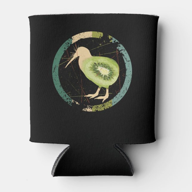 Vintages Neuseeland Kiwi Dosenkühler (Vorderseite)