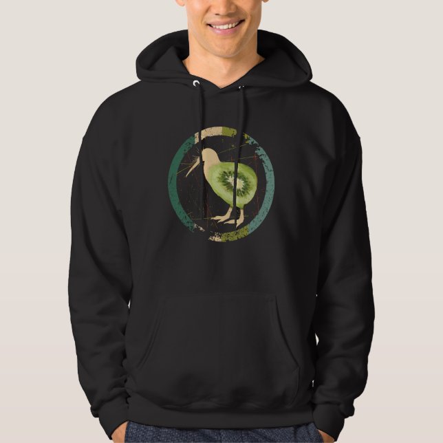 Vintages Neuseeland Kiwi Hoodie (Vorderseite)