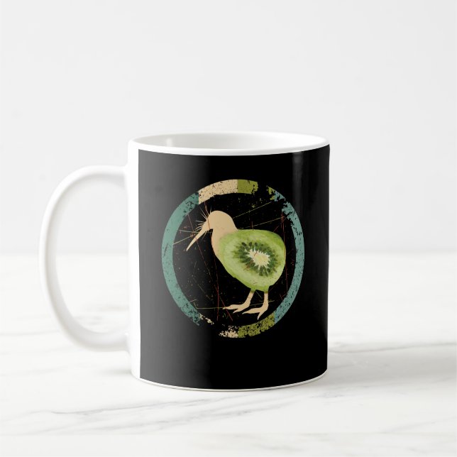 Vintages Neuseeland Kiwi Kaffeetasse (Links)