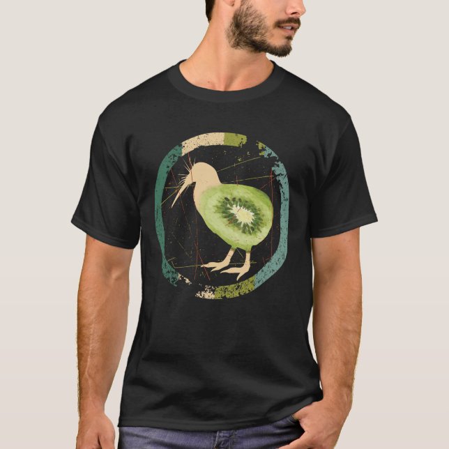 Vintages Neuseeland Kiwi T-Shirt (Vorderseite)