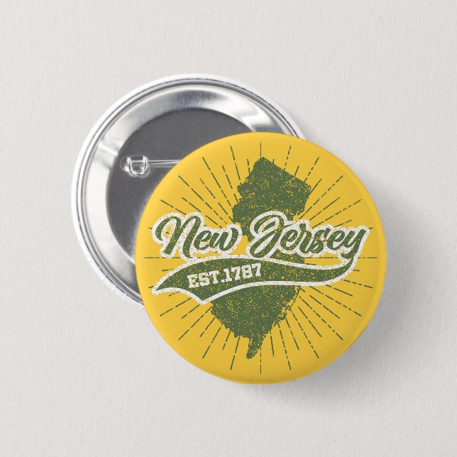 Vintages New Jersey Button (Vorne & Hinten)
