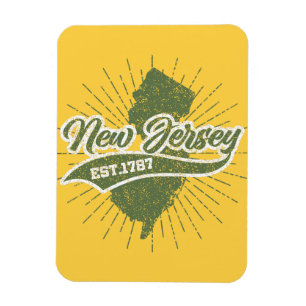 Vintages New Jersey Magnet