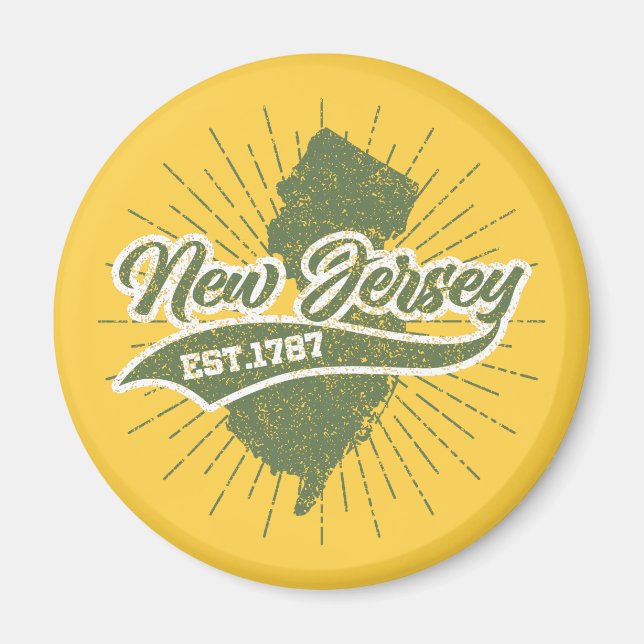 Vintages New Jersey Magnet (Vorne)
