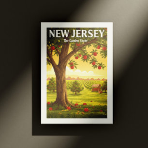 Vintages New Jersey Postkarte