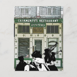 Vintages New Orleans Brass Band Postkarte