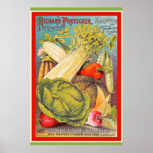 Vintages New Orleans Gartengesät Poster