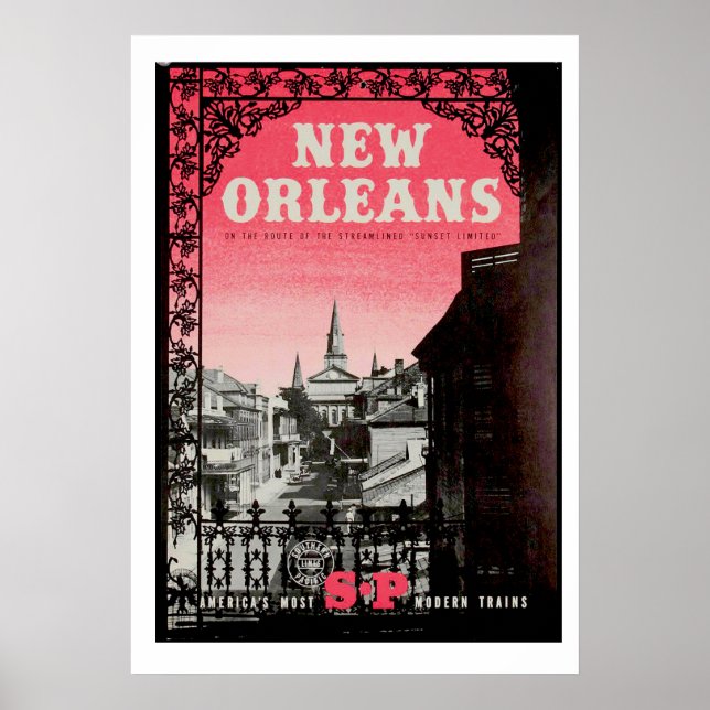 Vintages New Orleans Travel Poster (Vorne)