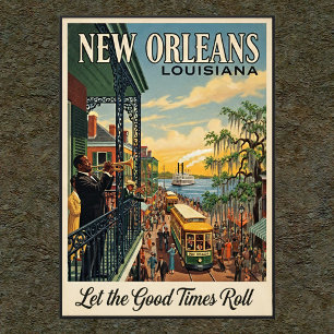Vintages New Orleans Wall Poster der 1960er Jahre