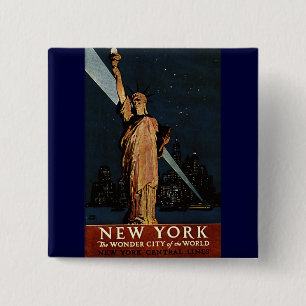 Vintages New York City Button