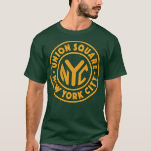 Vintages New York City Circle Gewerkschaft Square T-Shirt