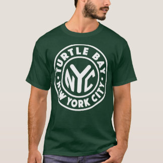 Vintages New York City Circle Turtle Bay White T-Shirt