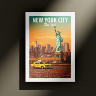 Vintages New York Postkarte