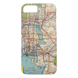 Vintages New York Subway Map iPhone Case