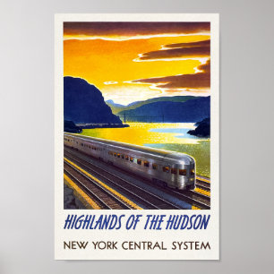 Vintages New Yorker Eisenbahnplakat Poster