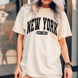 Vintages New Yorker Shirt, Patriotisches Frauenges T-Shirt