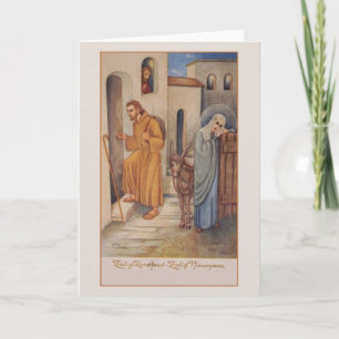 Vintages niederländisches religiöses Weihnachten -