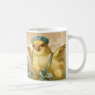 Vintages Niedliches Hühnchen mit Ostereier-Beförde Kaffeetasse