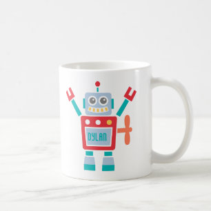 Vintages niedliches Roboter-Spielzeug für Kinder Tasse