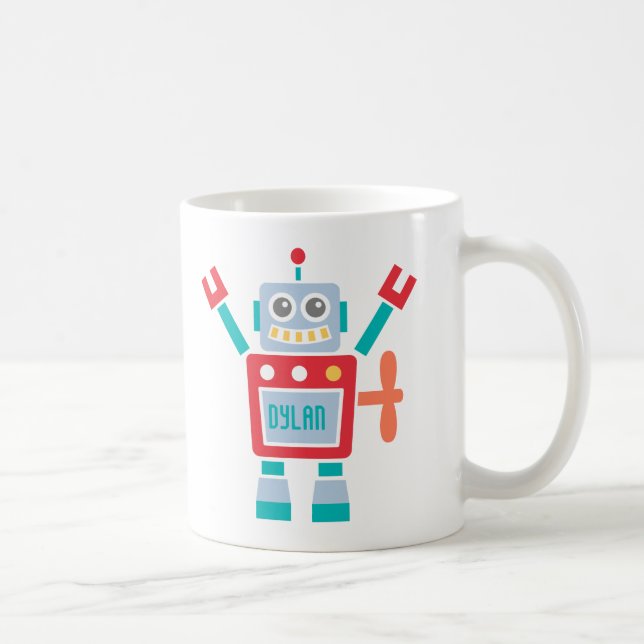 Vintages niedliches Roboter-Spielzeug für Kinder Tasse (Rechts)