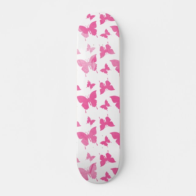 Vintages niedliches rosa skateboard (Vorne)