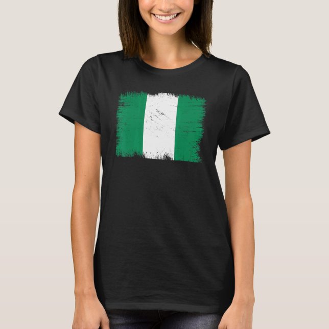 Vintages Nigeria - Tag der nigerianischen Unabhäng T-Shirt (Vorderseite)