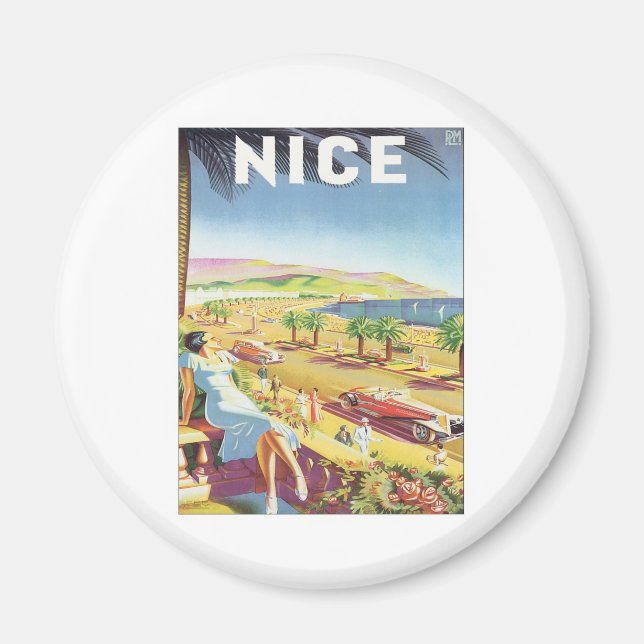 Vintages Nizza Magnet (Vorne)