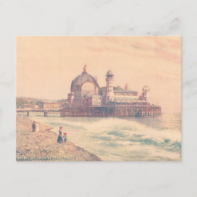 Vintages Nizza Postkarte (Vorderseite)