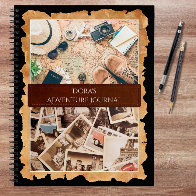 Vintages Nomadic Explorer Adventure Travel Journal Notizbuch (Explorer's Customizable Adventure Travel Journal)