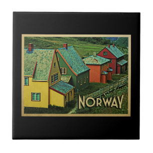 Vintages Norwegen Fliese
