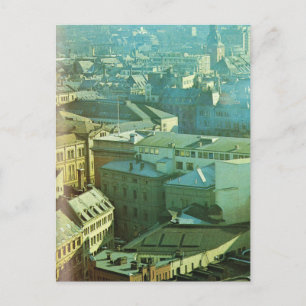 Vintages Norwegen, Oslo, Stadtzentrum Postkarte