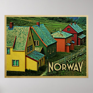 Vintages Norwegen Poster