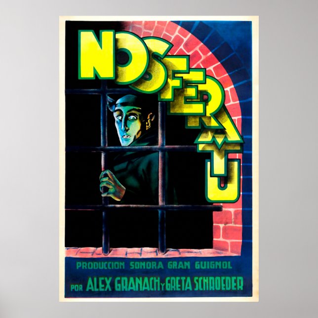 Vintages Nosferatu Spanisch Poster (Vorne)