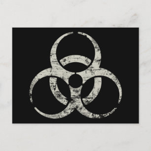Vintages Nukleares Symbol Postkarte