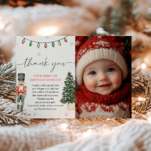 Vintages Nutcracker-Foto Danke Karte