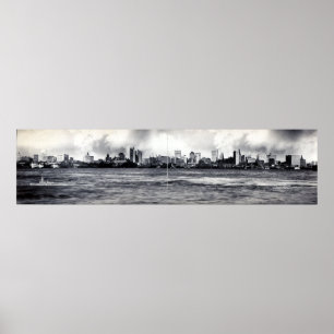 Vintages NYC Skyline Panoramabild (1902) Poster