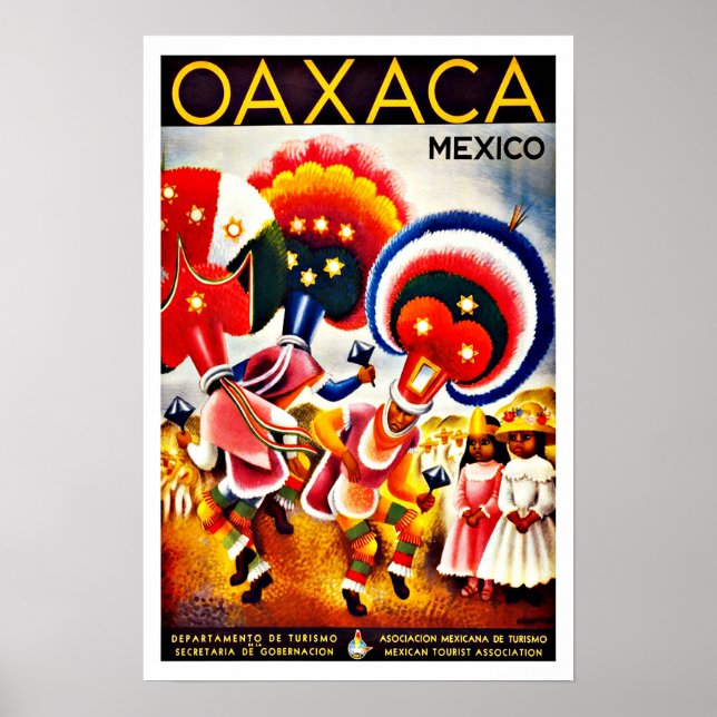Vintages Oaxaca Tanzfestival Poster (Vorne)