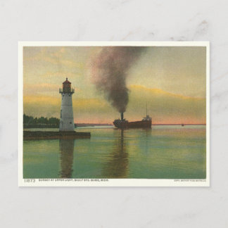 Vintages Oberlicht (Leuchtturm) Postkarte