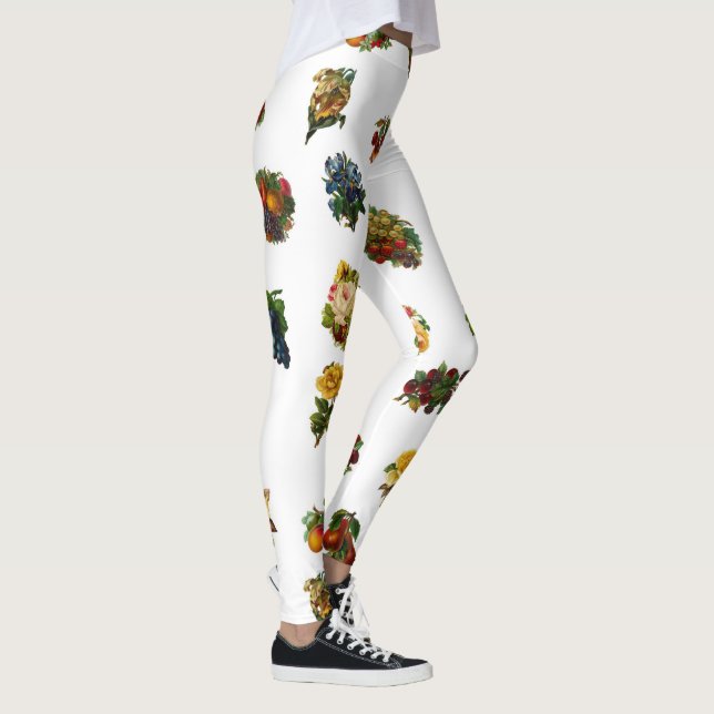 Vintages Obst und Blume Leggings (Rechts)