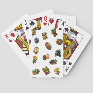 Vintages Obst und Blume Spielkarten