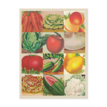 Vintages Obst und Gemüse