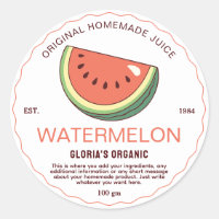 Vintages Obst Wassermelon Saft hausgemachte Produk