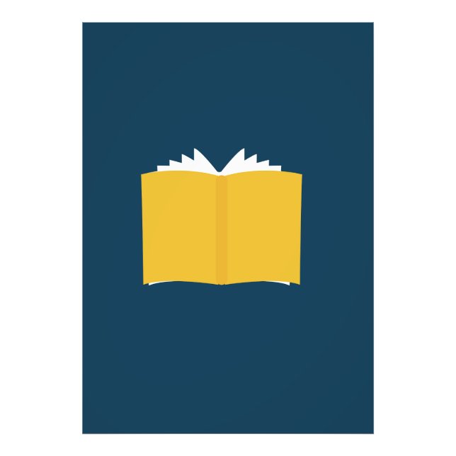 Vintages offenes Buch Fotodruck (Vorne)