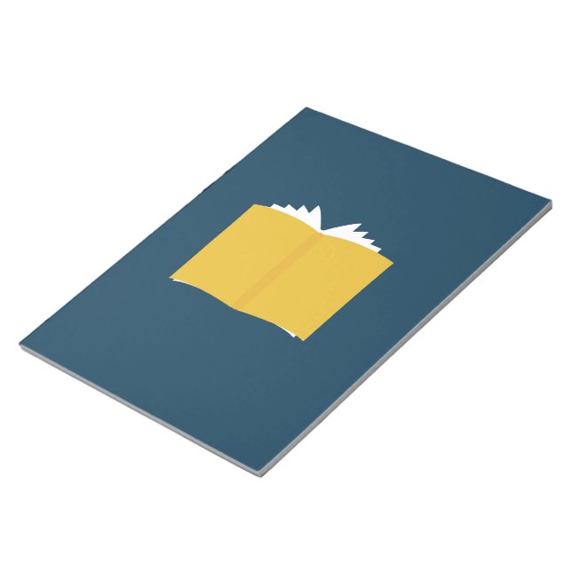 Vintages offenes Buch Notizblock (angewinkelt)