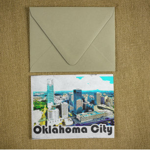 Vintages Oklahoma City Travel View Postkarte